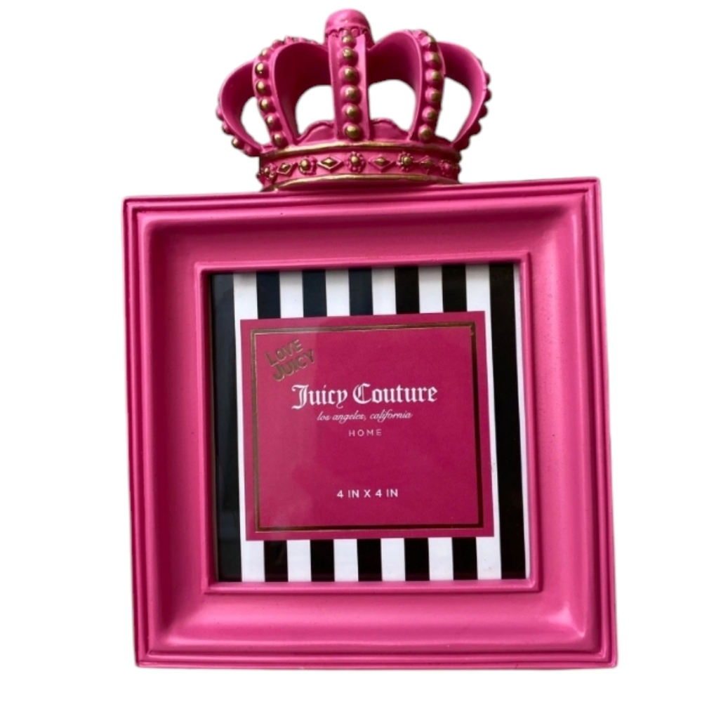 💕Juicy Couture Pink Crown Photo Frame💕4x4
